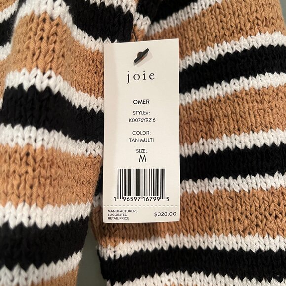 Joie Omer Stripe Long Sleeve Midi Sweater Dress Size M - Picture 3 of 10